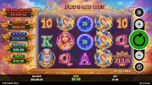 Fortunate Zeus Screenshot